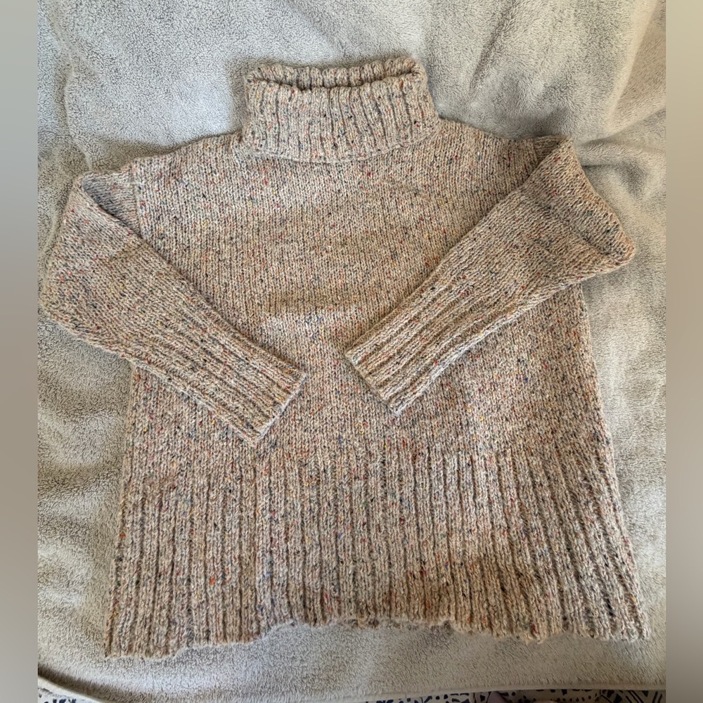 J. Crew Multicolor Turtleneck Sweater